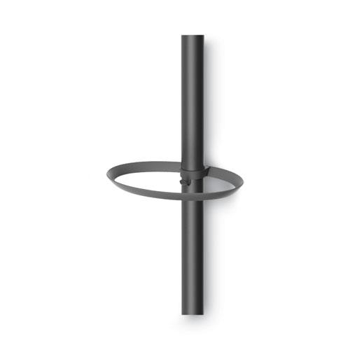 Festival Coat Stand with Umbrella Holder, Five Knobs, 14w x 14d x 73.67h, Black. Picture 3