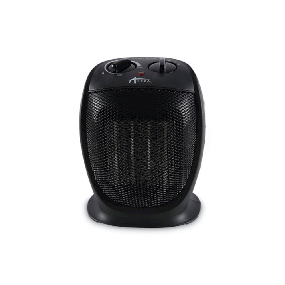 Ceramic Heater, 1,500 W, 7.12 x 5.87 x 8.75, Black. Picture 1