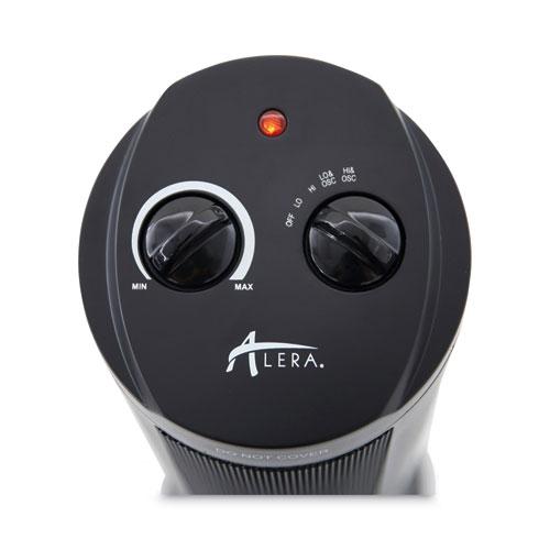 Mini Tower Ceramic Heater, 1,500 W, 7.37 x 7.37 x 17.37, Black. Picture 3