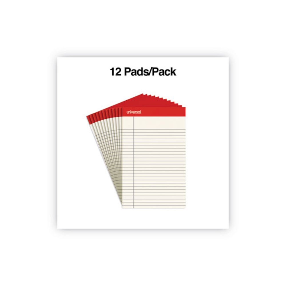 Colored Perforated Ruled Writing Pads, Narrow Rule, (50) Ivory 5 x 8 Sheets, Dozen. Picture 8