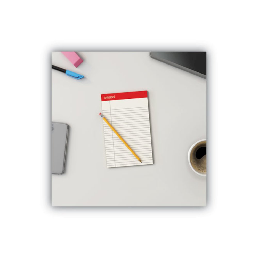 Colored Perforated Ruled Writing Pads, Narrow Rule, (50) Ivory 5 x 8 Sheets, Dozen. Picture 7