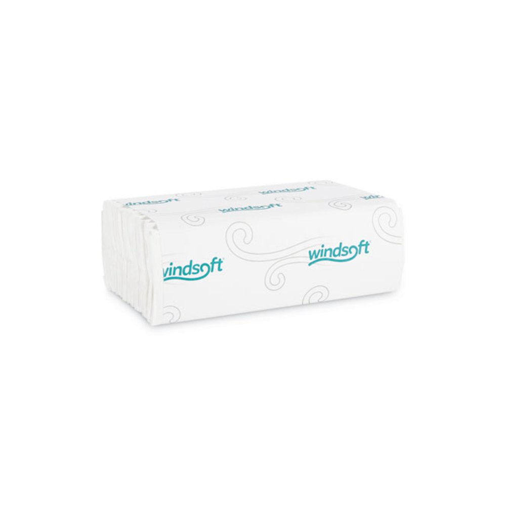 C-Fold Paper Towels, 1-Ply, 10.2 x 13.25, White, 200 Towels/Pack, 12 Packs/Carton. Picture 1