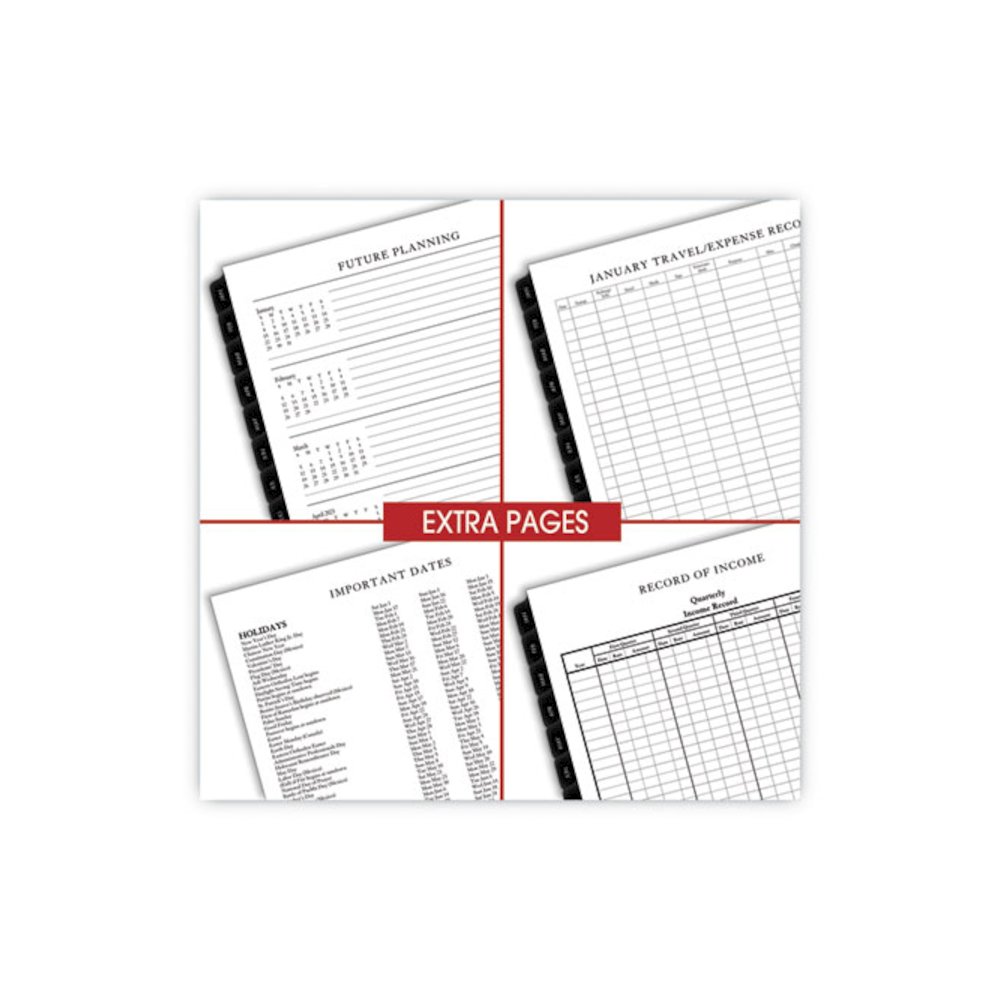 Executive Weekly/Monthly Planner Refill with Hourly Appointments, 8.75 x 6.88, White Sheets, 12-Month (Jan to Dec): 2026. Picture 2