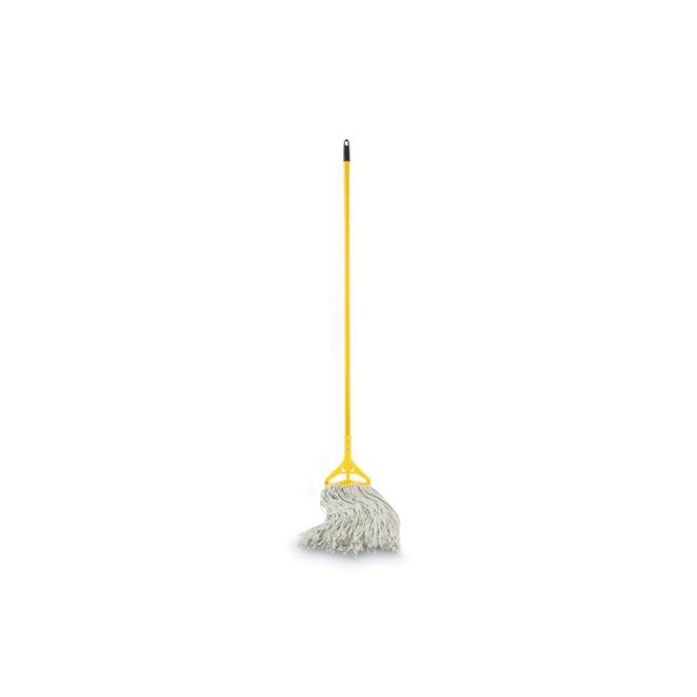 Quick Change Side-Latch Plastic Mop Head Handle, 60", Yellow. Picture 6