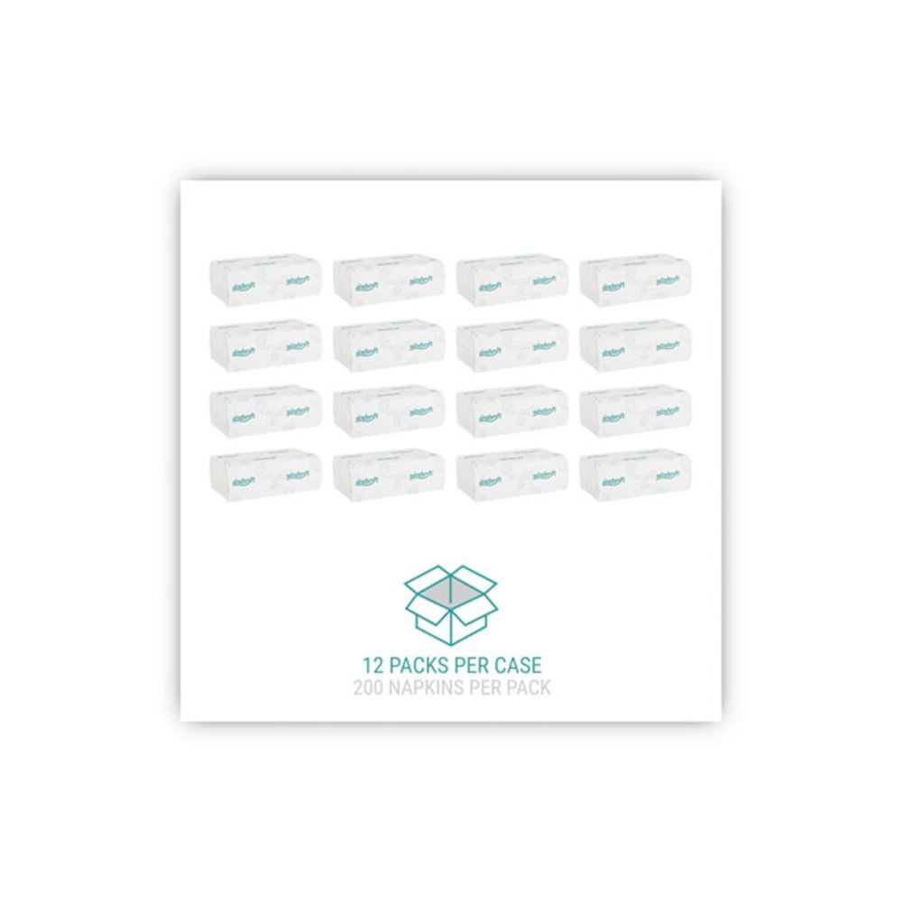 C-Fold Paper Towels, 1-Ply, 10.2 x 13.25, White, 200 Towels/Pack, 12 Packs/Carton. Picture 3