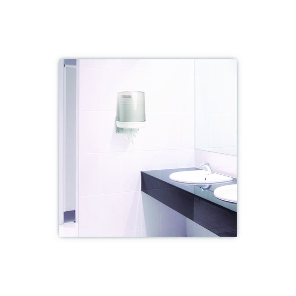 Center-Pull Roll Towels, 2-Ply, 7.6 x 8.9, White, 600/Roll, 6/Carton. Picture 5