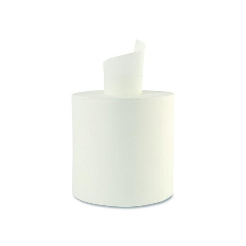 Center-Pull Roll Towels, 2-Ply, 10 x 7.6, White, 600/Roll, 6/Carton. Picture 2