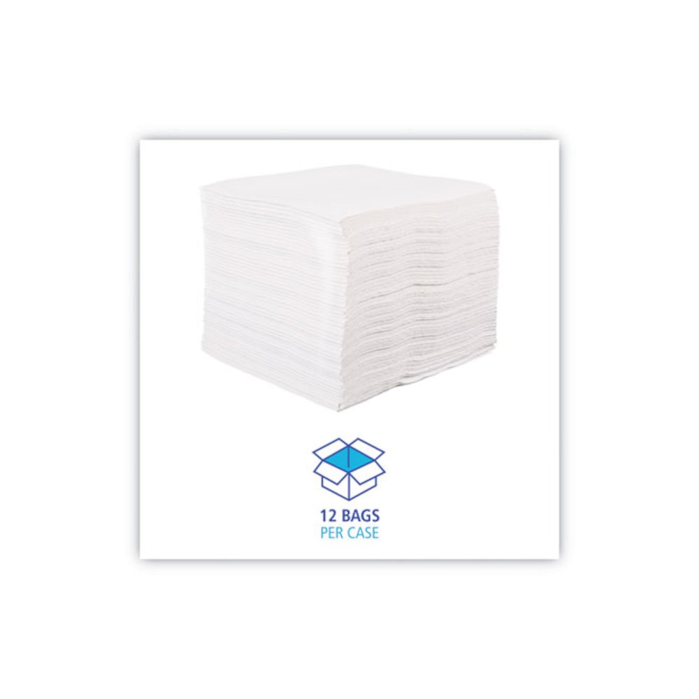 DRC Wipers, 12 x 13, White, 90 Bag, 12 Bags/Carton. Picture 5