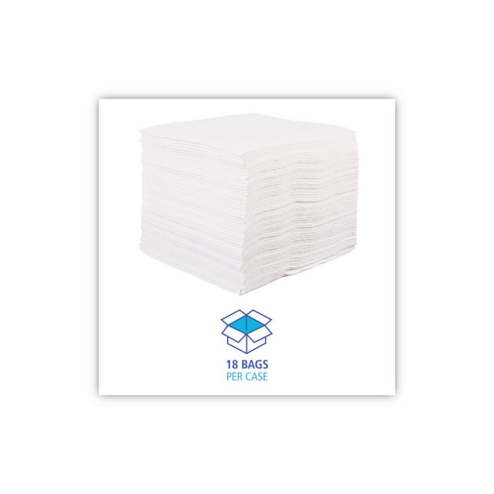 DRC Wipers, 12 x 13, White, 56 Bag, 18 Bags/Carton. Picture 5