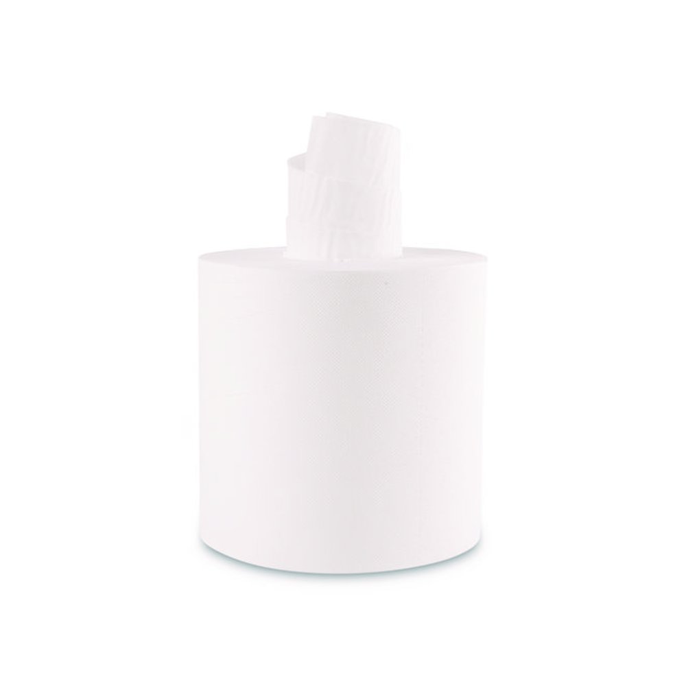 Center-Pull Roll Towels, 2-Ply, 7.6 x 8.9, White, 600/Roll, 6/Carton. Picture 2