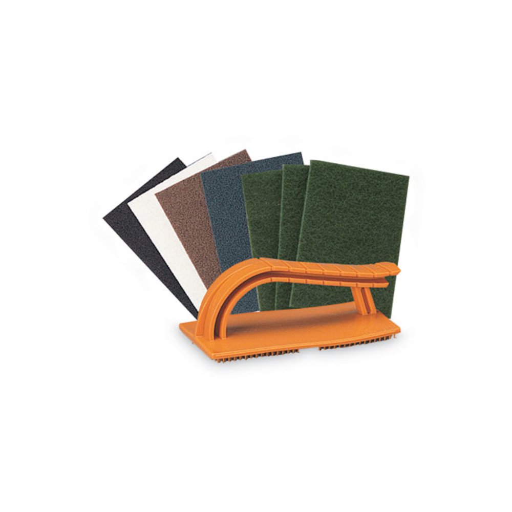 Standard Abrasives Easy Hand Pad Holder, 3.38 x 5.75, Orange. Picture 2