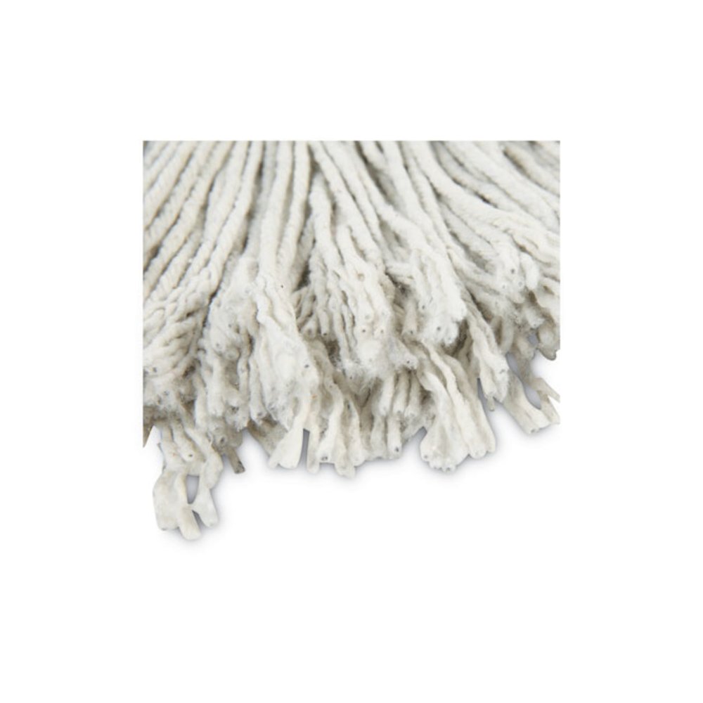 Cut-End Wet Mop Head, Cotton, #24, White 12/Carton. Picture 5