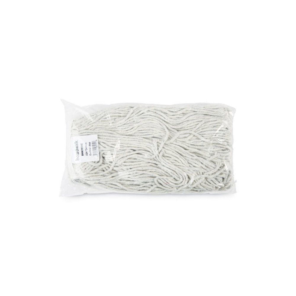 Cut-End Wet Mop Head, Cotton, #24, White 12/Carton. Picture 7