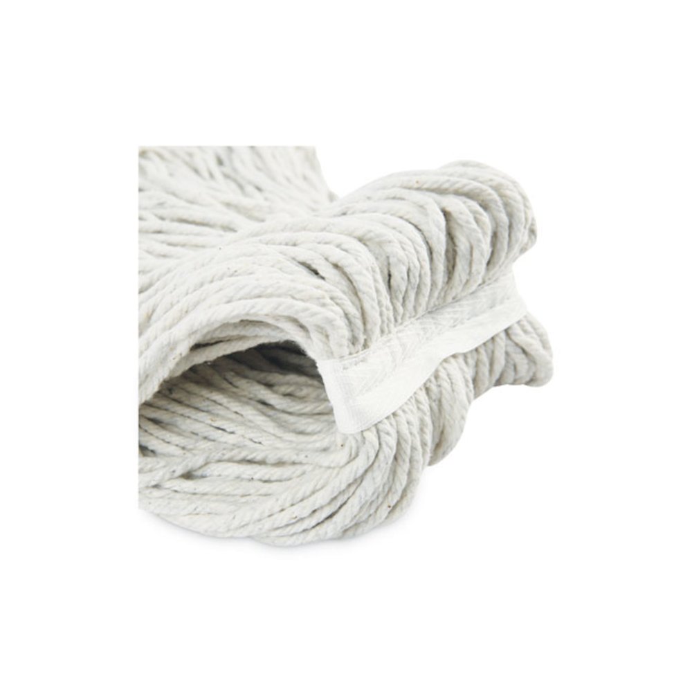 Cut-End Wet Mop Head, Cotton, #24, White 12/Carton. Picture 3