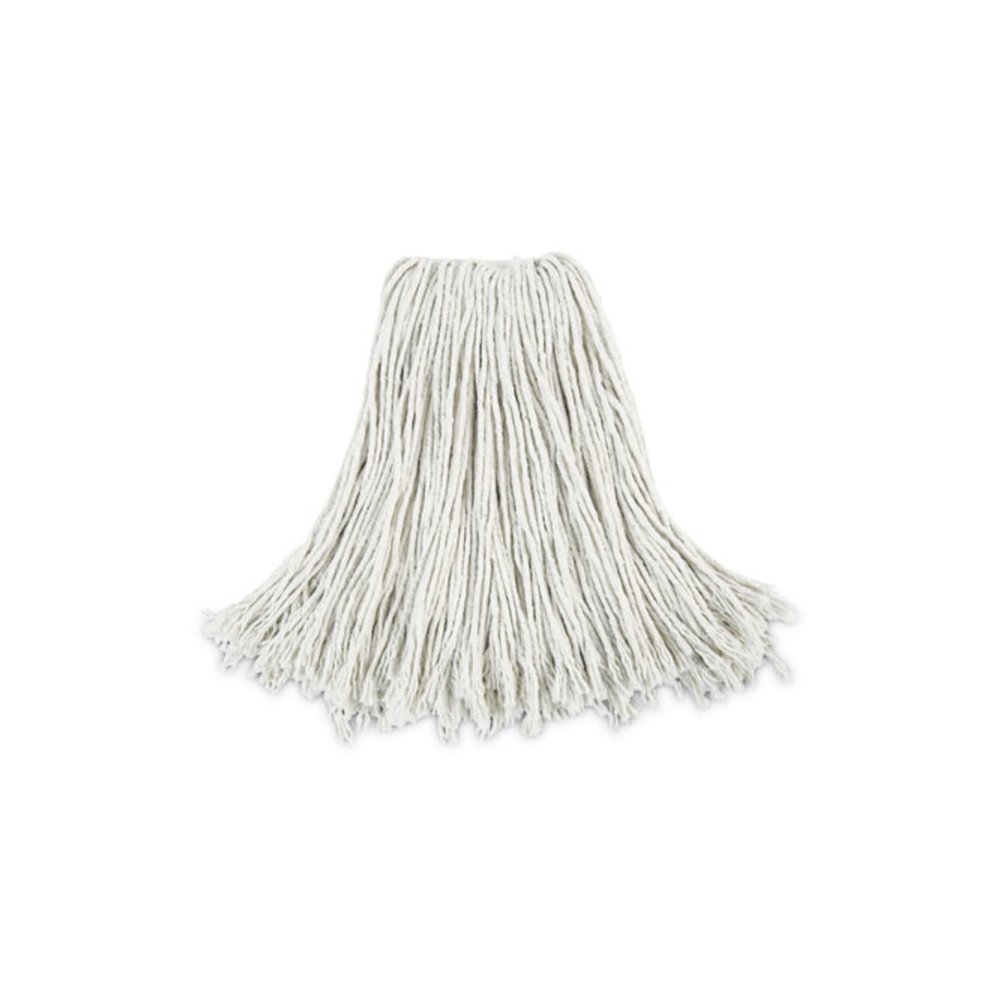 Cut-End Wet Mop Head, Cotton, #24, White 12/Carton. Picture 1