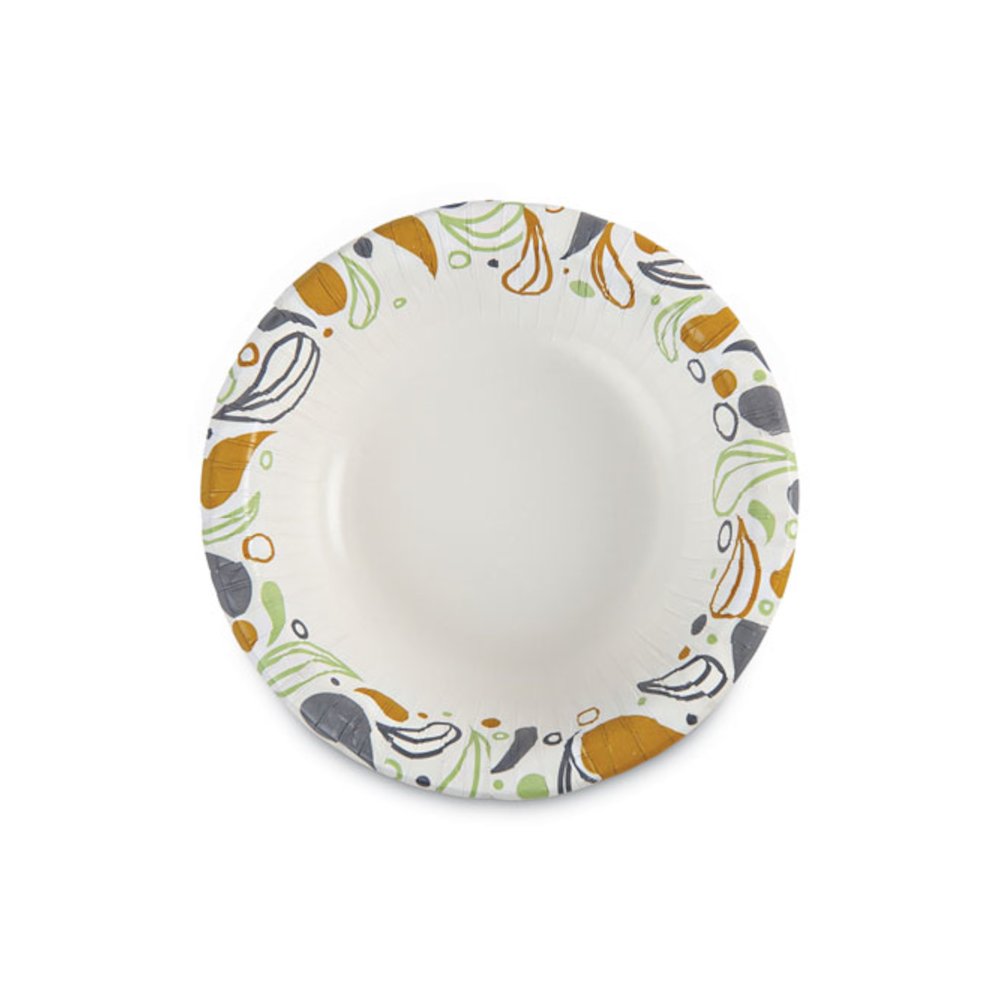 Deerfield Printed Paper Bowl, 12 oz, Coated/Soak Proof, Multicolor, 125/Pack, 8 Packs/Carton. Picture 2