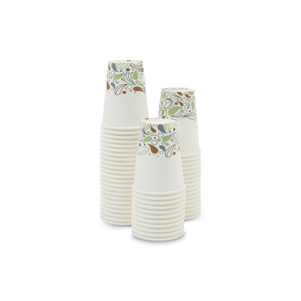 Deerfield Printed Paper Hot Cups, 12 oz, 50/Sleeve, 20 Sleeves/Carton. Picture 3