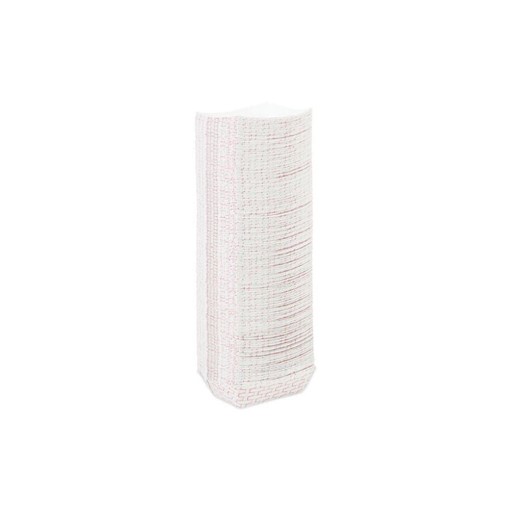 Paper Food Baskets, 0.5 lb Capacity, Red/White, 1,000/Carton. Picture 8