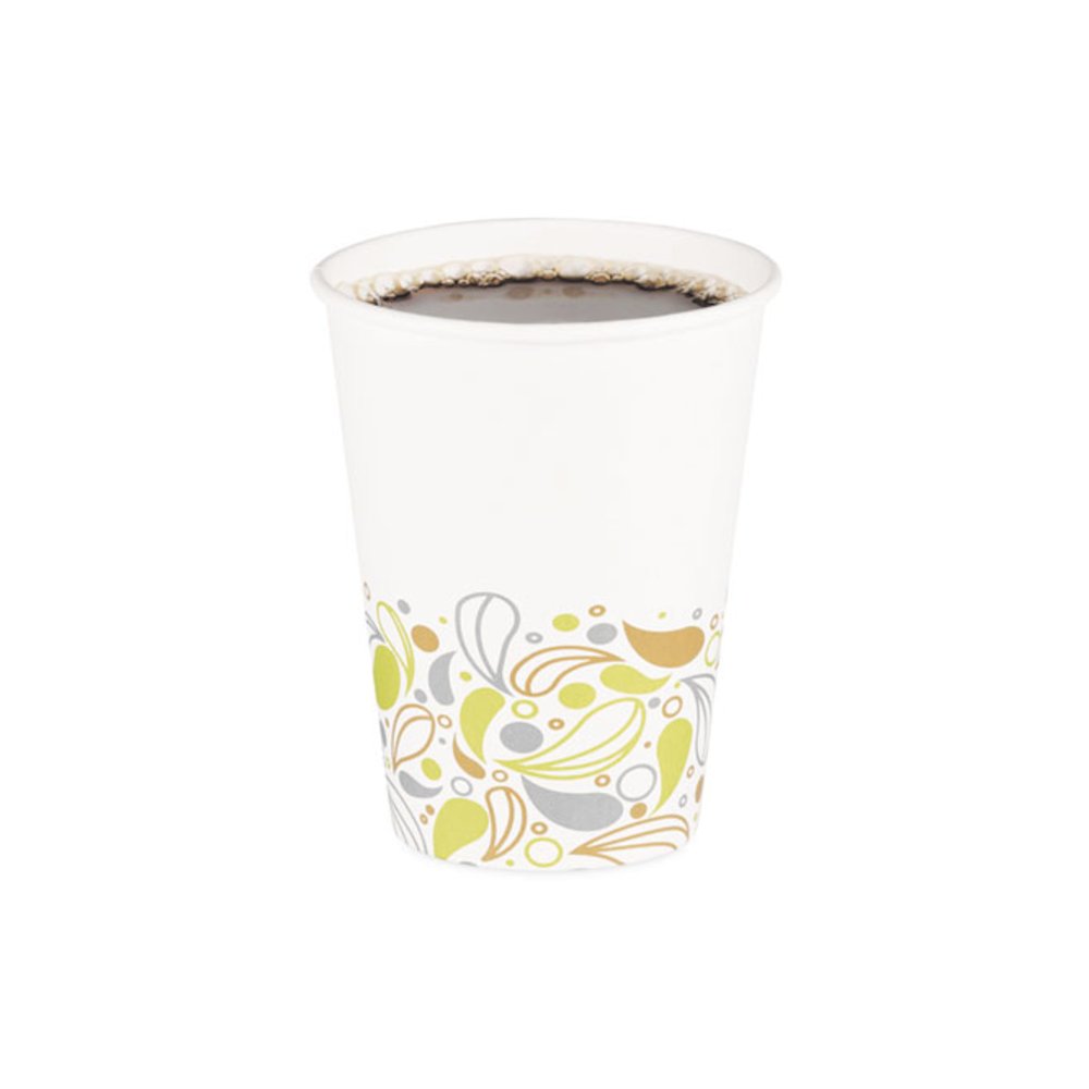 Deerfield Printed Paper Hot Cups, 12 oz, 50/Sleeve, 20 Sleeves/Carton. Picture 1
