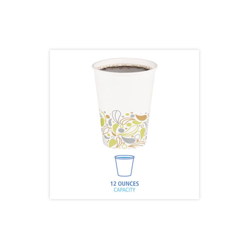 Deerfield Printed Paper Hot Cups, 12 oz, 50/Sleeve, 20 Sleeves/Carton. Picture 2