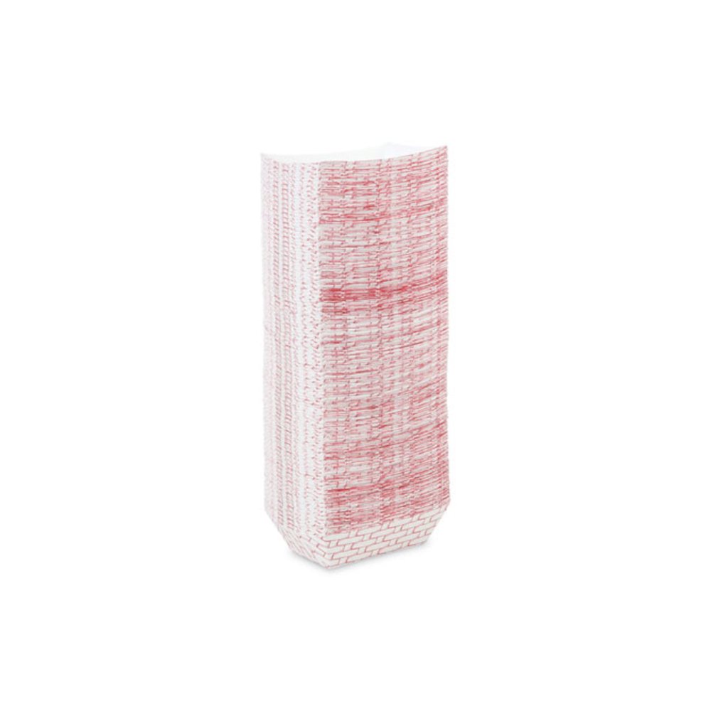 Paper Food Baskets, 1 lb Capacity, Red/White, 1,000/Carton. Picture 6