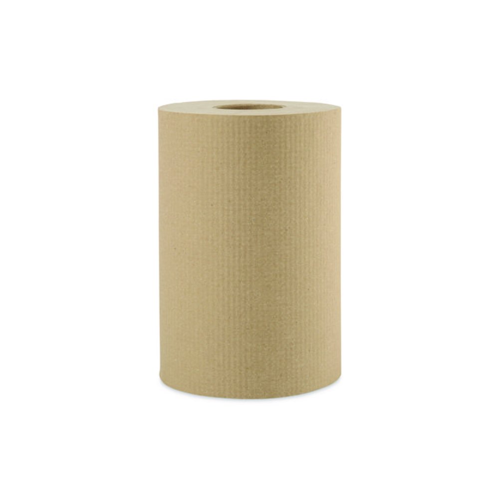 Hardwound Paper Towels, 1-Ply, 8" x 350 ft, Natural, 12 Rolls/Carton. Picture 2