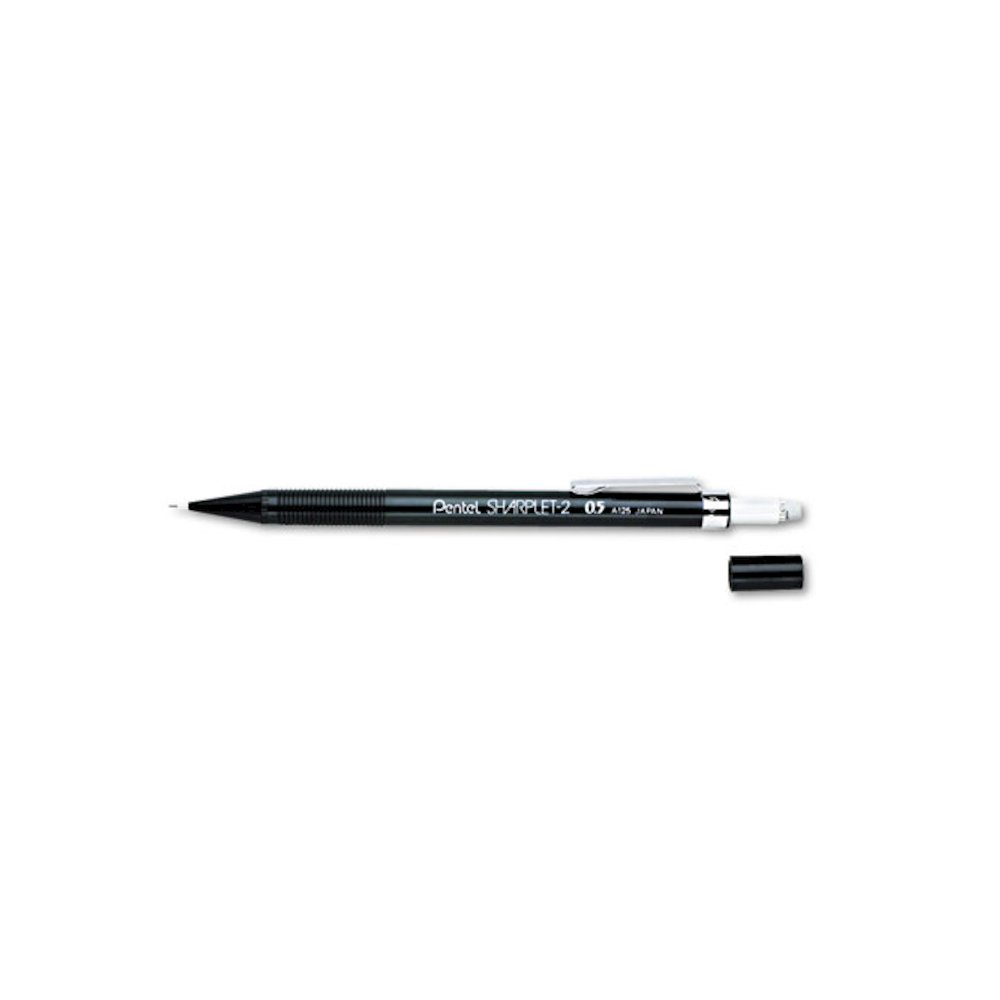 Sharplet-2 Mechanical Pencil, 0.5 mm, HB (#2), Black Lead, Black Barrel. Picture 2