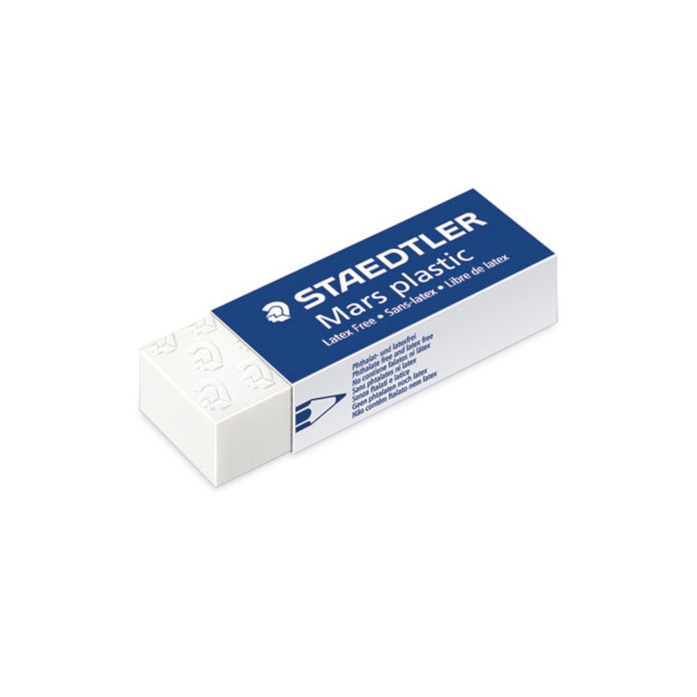 Mars Eraser, For Pencil/Ink Marks, Rectangular Block, Large, White, 20/Box. Picture 2
