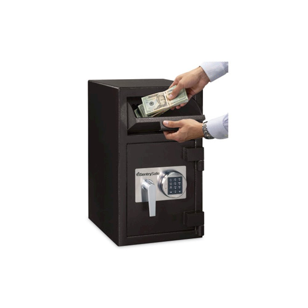 Digital Depository Safe, Extra Large, 1.3 cu ft, 14w x 15.6d x 24h, Black. Picture 2
