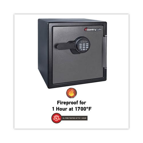 Fire-Safe with Digital Keypad Access, 1.23 cu ft, 16.38w x 19.38d x 17.88h, Gunmetal. Picture 4