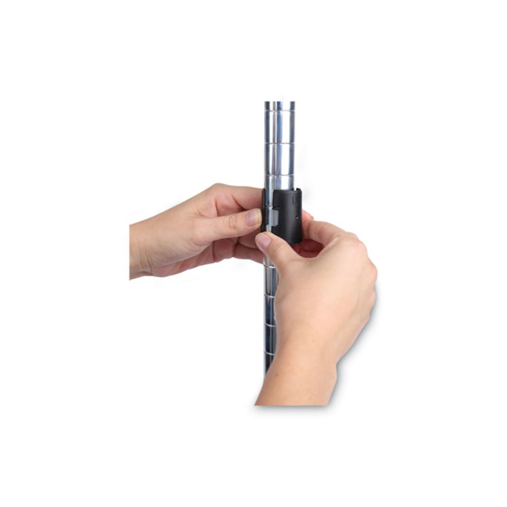 Residential Wire Shelving, Three-Shelf, 36w x 14d x 36h, Silver. Picture 4