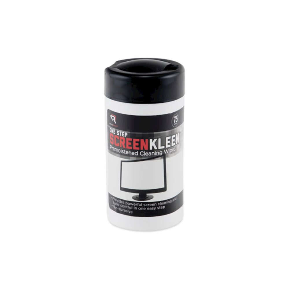 OneStep CRT ScreenKleen Cleaner Wet Wipes, Cloth, 5.25 x 5.75, Unscented, 75/Tub. Picture 1