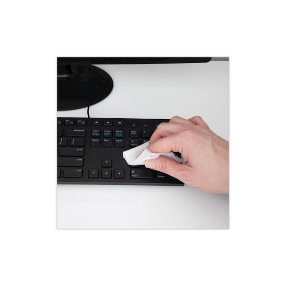 Office Equipment MultiKleen Wet Wipes, Cloth, 5.44 x 6.38, 75/Tub. Picture 5
