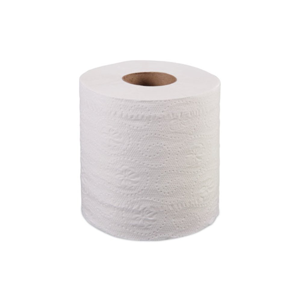 Bath Tissue, Individually Wrapped Rolls, Septic Safe, 2-Ply, White, 500 Sheets/Roll, 96 Rolls/Carton. Picture 2