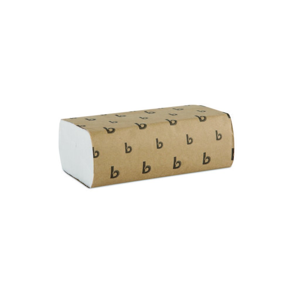 Multifold Paper Towels, 1-Ply, 9 x 9.45, White, 250 Towels/Pack, 16 Packs/Carton. Picture 2