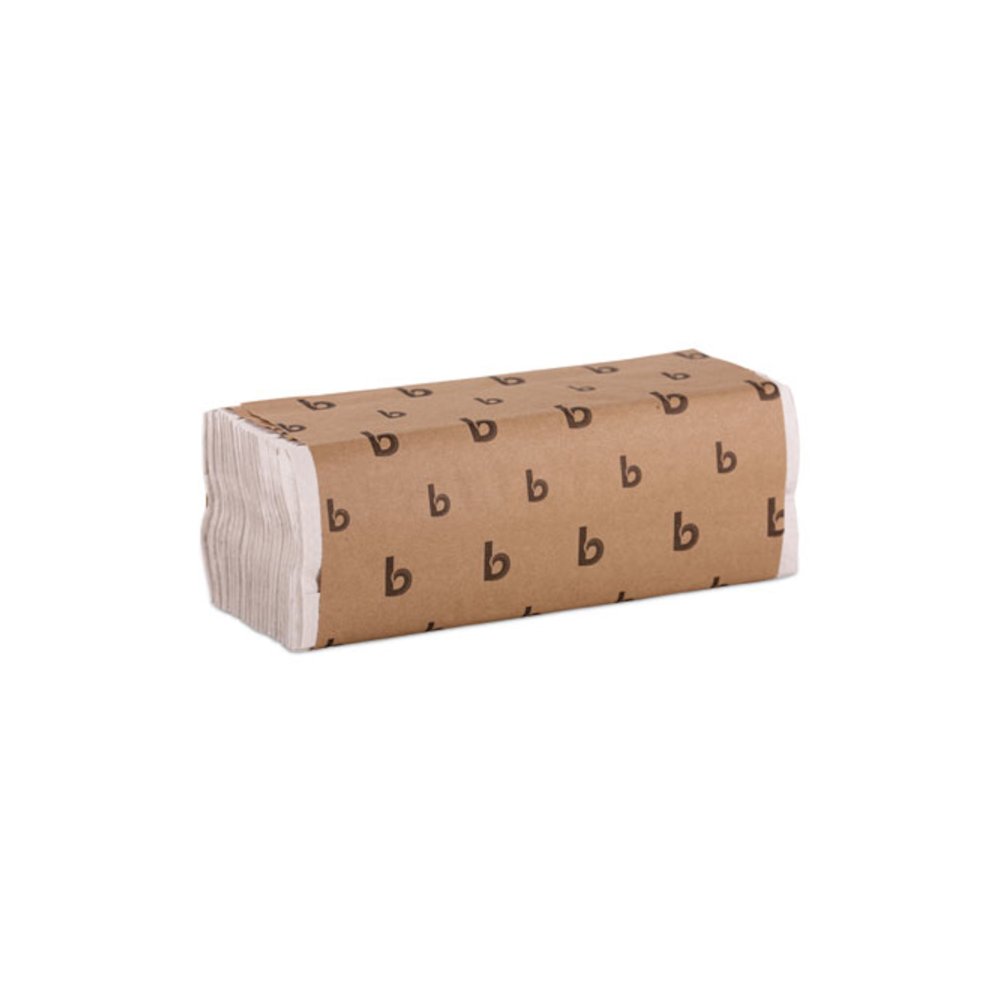 C-Fold Paper Towels, 1-Ply, 11.44 x 10, Bleached White, 198 Sheets/Pack, 12 Packs/Carton. Picture 1