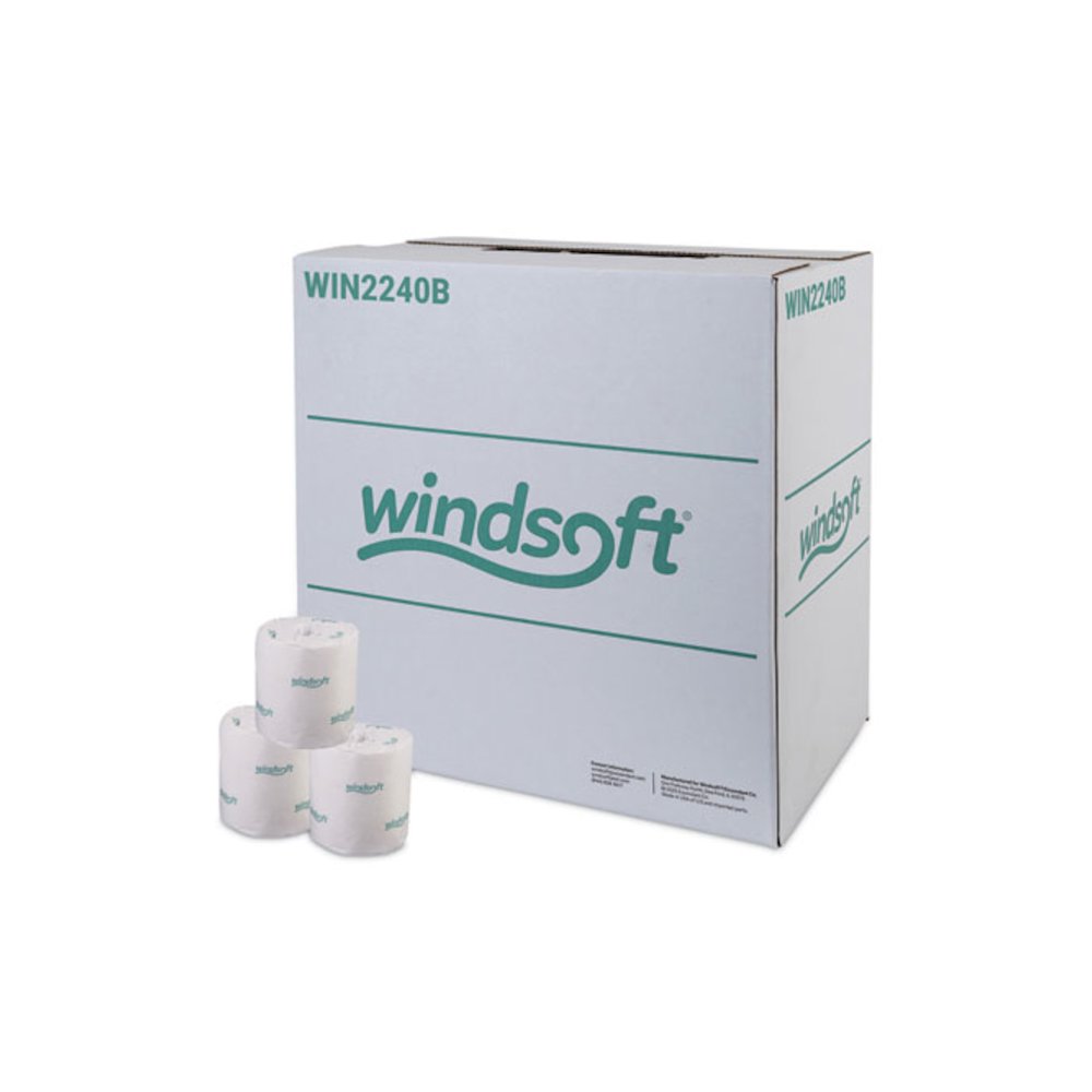 Bath Tissue, Individually Wrapped Rolls, Septic Safe, 2-Ply, White, 500 Sheets/Roll, 96 Rolls/Carton. Picture 6