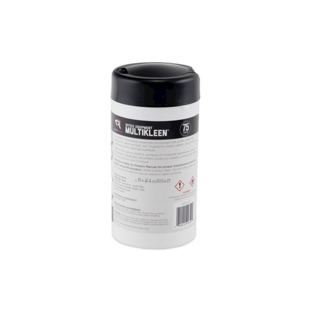 Office Equipment MultiKleen Wet Wipes, Cloth, 5.44 x 6.38, 75/Tub. Picture 2