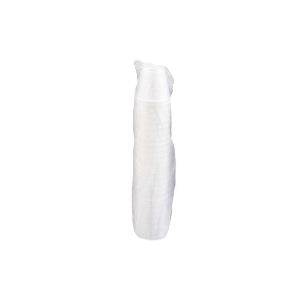Foam Drink Cups, 8 oz, White, 25/Bag, 40 Bags/Carton. Picture 3