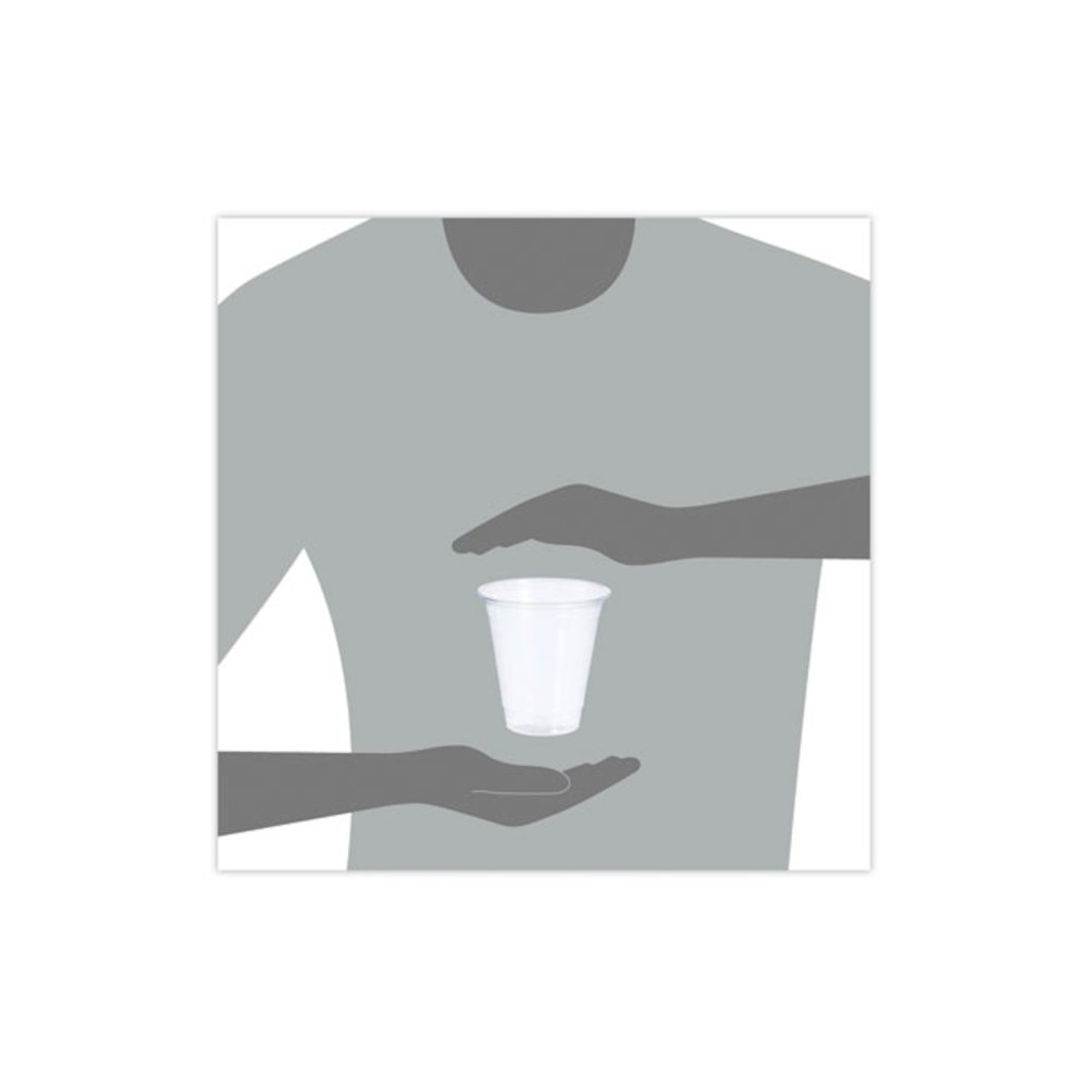 Conex ClearPro Plastic Cold Cups, 12 oz, Clear, 50/Sleeve, 20 Sleeves/Carton. Picture 5