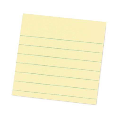 Pop-up Notes Refill, Note Ruled, 4" x 4", Canary Yellow, 90 Sheets/Pad, 5 Pads/Pack. Picture 2