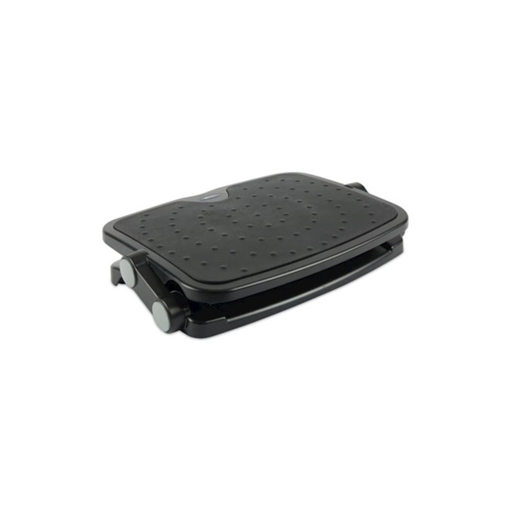 Soft Cushioned Ergonomic Footrest, 14w x 19.63d x 3.75 to 7.5h, Black. Picture 2