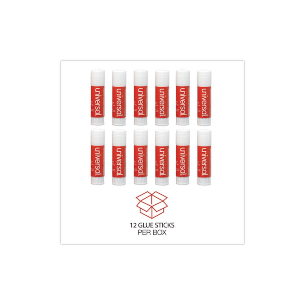 Glue Stick, 0.74 oz, Applies and Dries Clear, 12/Pack. Picture 4
