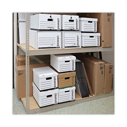 Medium-Duty Easy Assembly Storage Box, Letter Files, White, 12/Carton. Picture 7