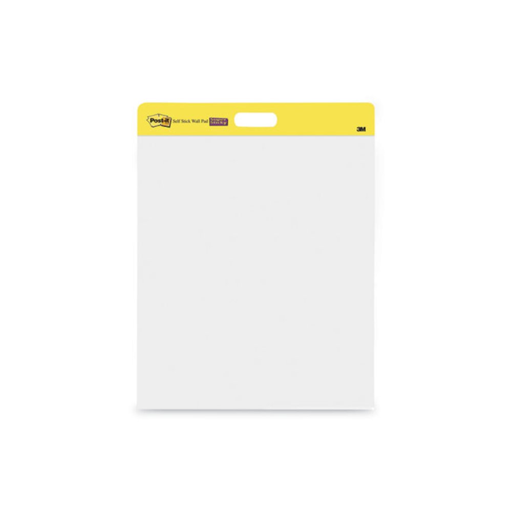 Self-Stick Wall Pad, Unruled, (20) White 20 x 23 Sheets, 4/Carton. Picture 1