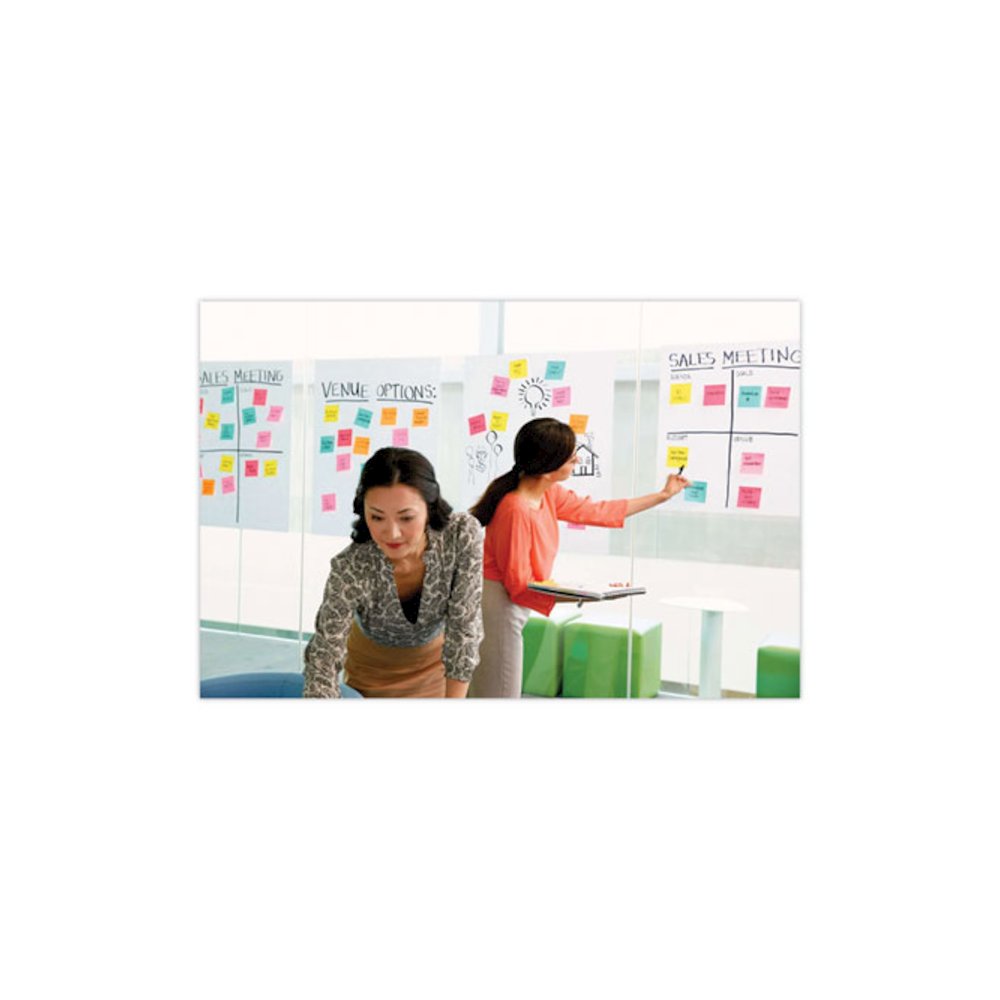 Self-Stick Wall Pad, Unruled, (20) White 20 x 23 Sheets, 4/Carton. Picture 10
