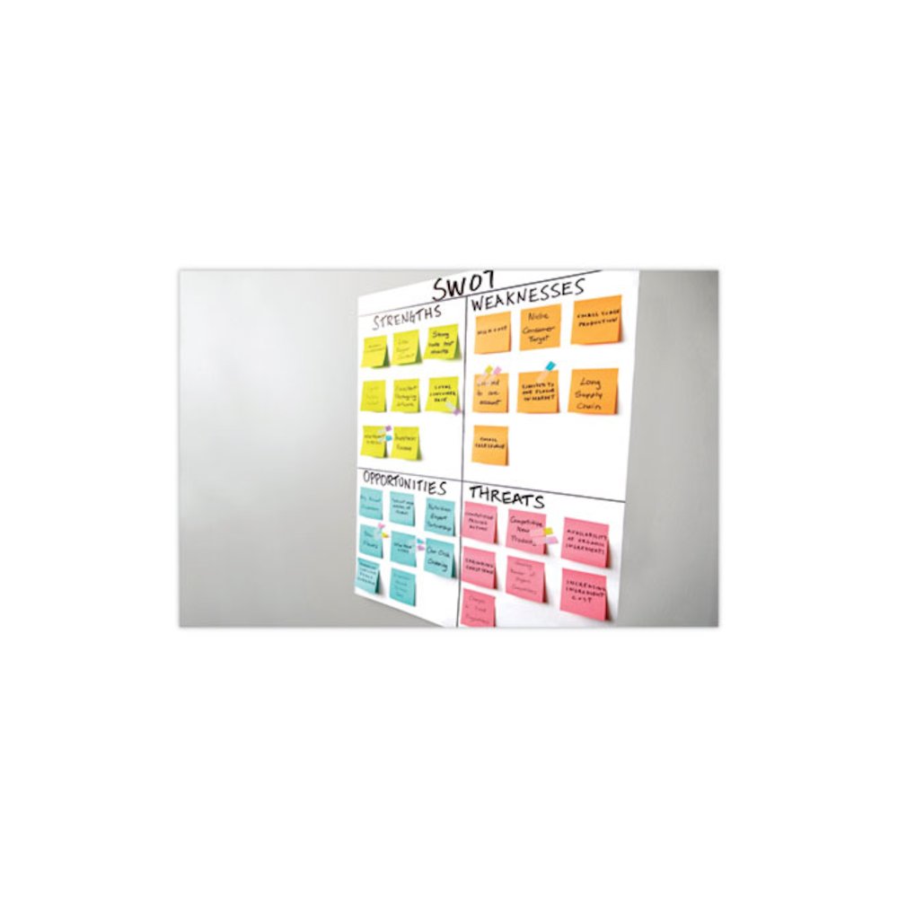 Self-Stick Wall Pad, Unruled, (20) White 20 x 23 Sheets, 4/Carton. Picture 11