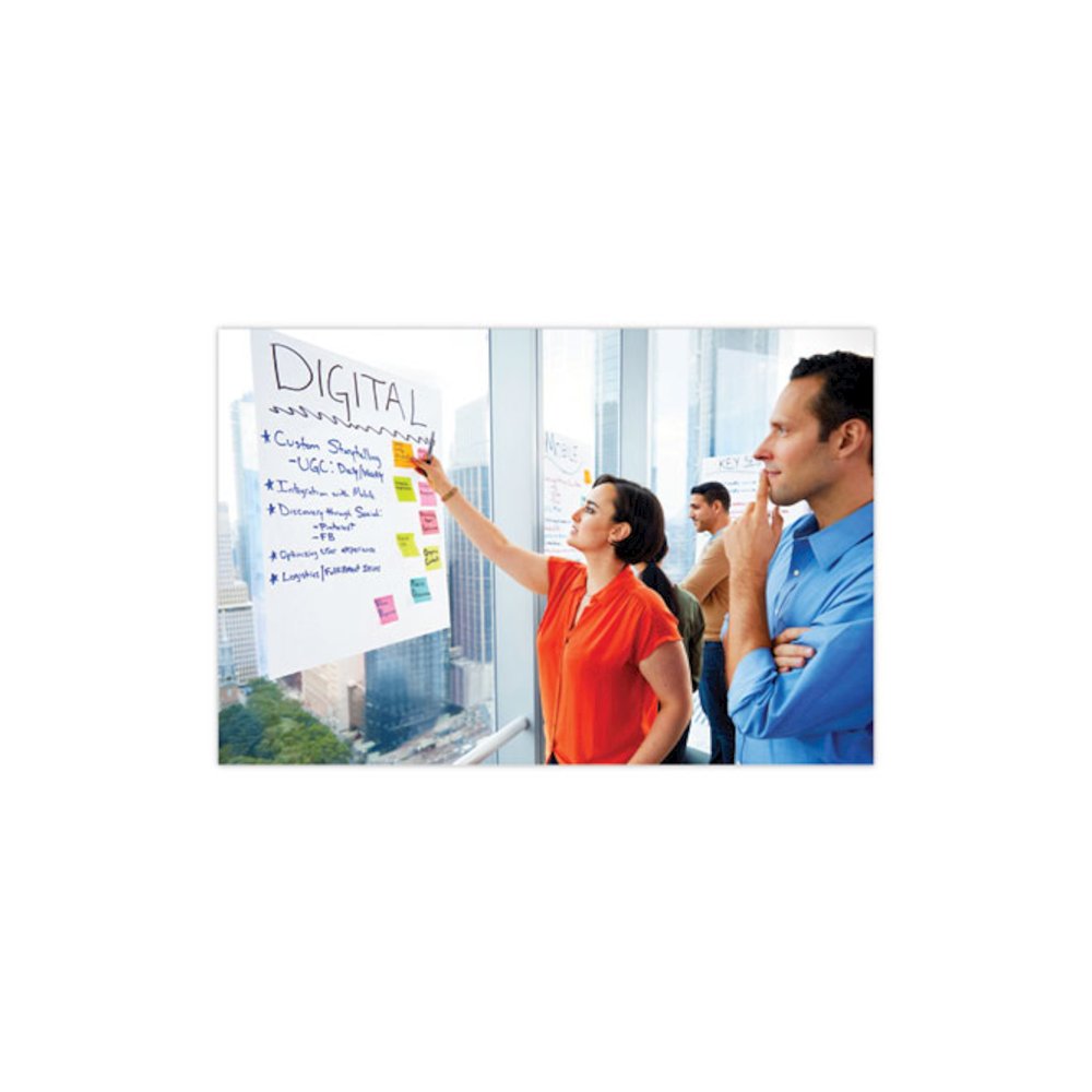 Self-Stick Wall Pad, Unruled, (20) White 20 x 23 Sheets, 4/Carton. Picture 3