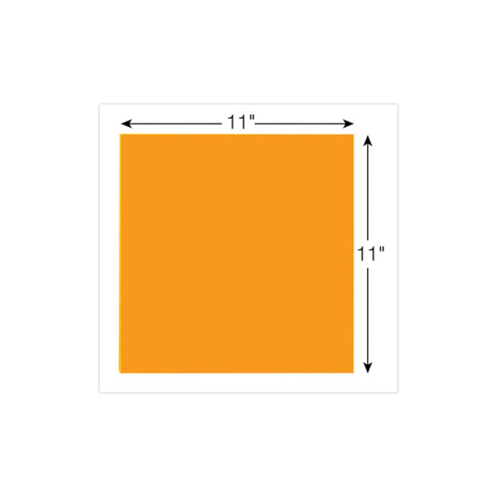 Big Notes, Unruled, (30) Orange 11 x 11 Sheets. Picture 8