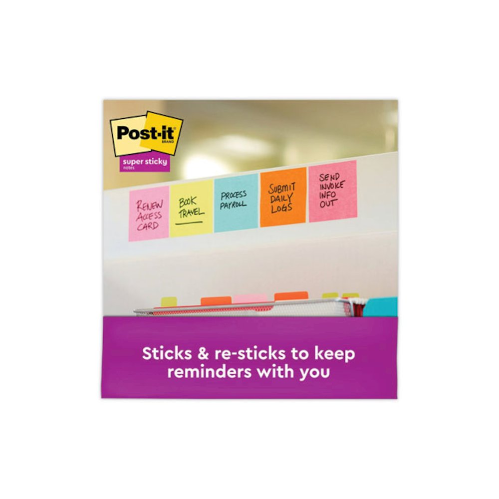 Pop-up 3 x 3 Note Refill Cabinet Pack, 3" x 3", Supernova Neons Collection Colors, 100 Sheets/Pad, 18 Pads/Pack. Picture 3